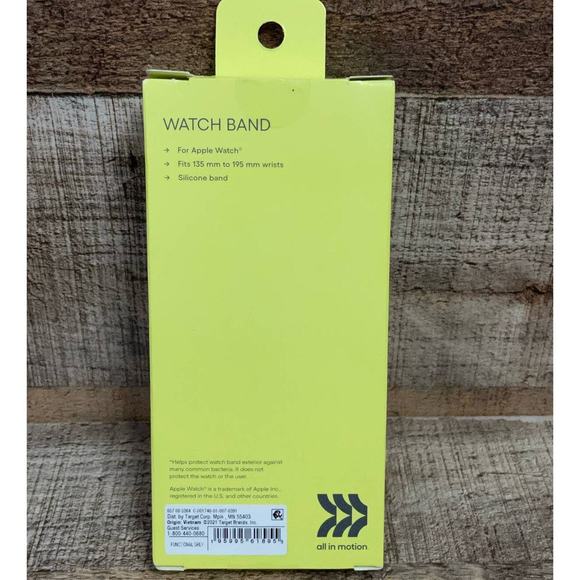 All In Motion Apple Gray Ventilated Silicone Watch Band 38/40/41 mm - Picture 4 of 4